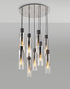 Brooks Slim Round Pendant 9 Light
